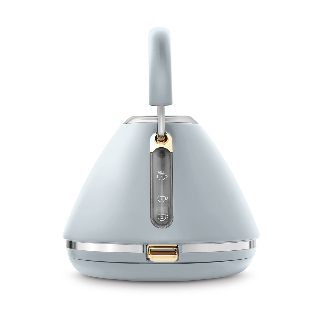 Accents Gold Pyramid Kettle Ocean Grey