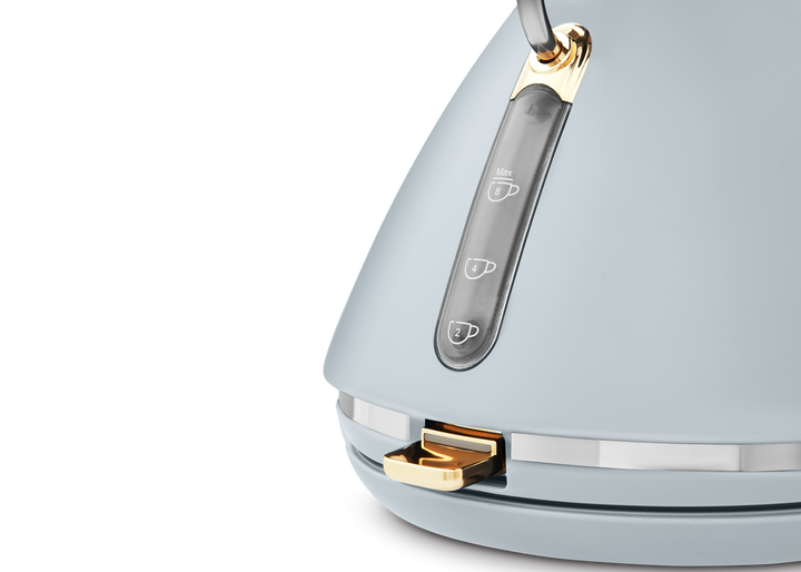 Accents Gold Pyramid Kettle Ocean Grey