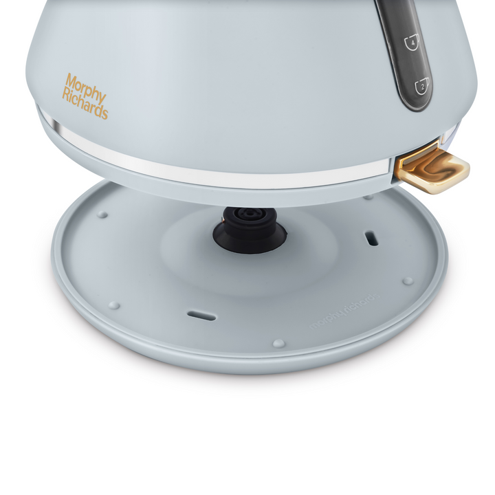 Accents Gold Pyramid Kettle Ocean Grey