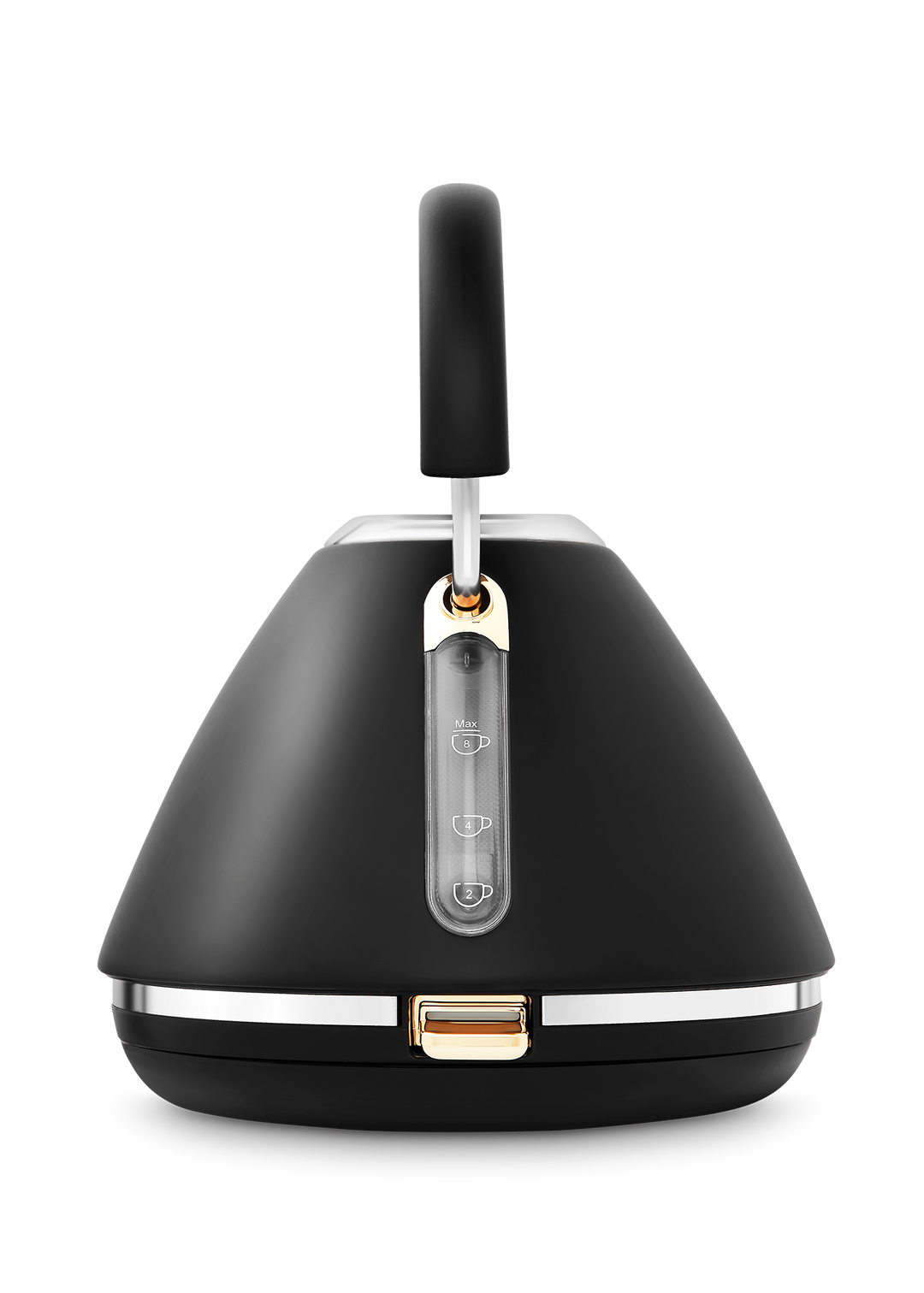 Accents Gold Pyramid Kettle Black