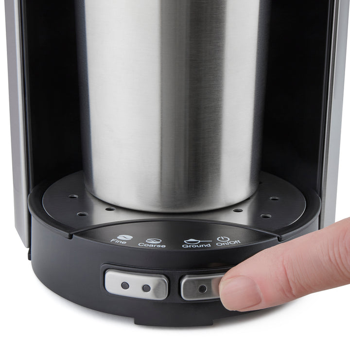 Tazza Pour & Go Single Cup Coffee Machine with Grinder