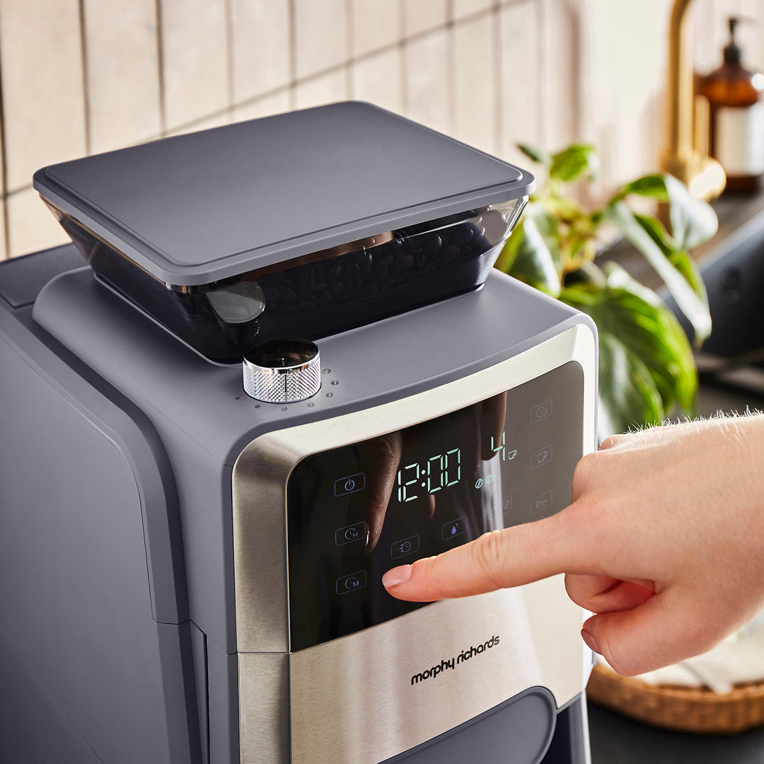 Zino Grind & Brew Automatic Filter Coffee Machine - Stone