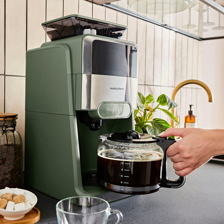 Zino Grind & Brew Automatic Filter Coffee Machine - Olivine