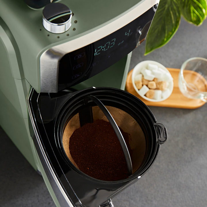 Zino Grind & Brew Automatic Filter Coffee Machine - Olivine