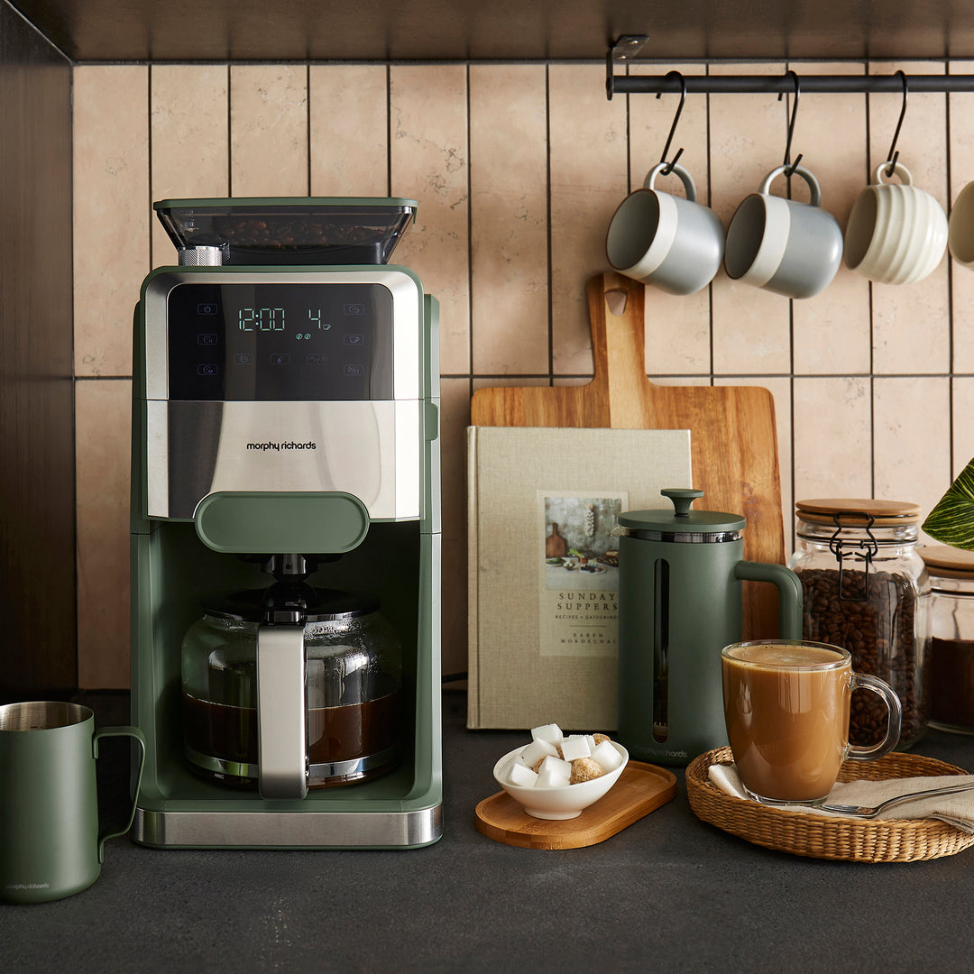 Zino Grind & Brew Automatic Filter Coffee Machine - Olivine