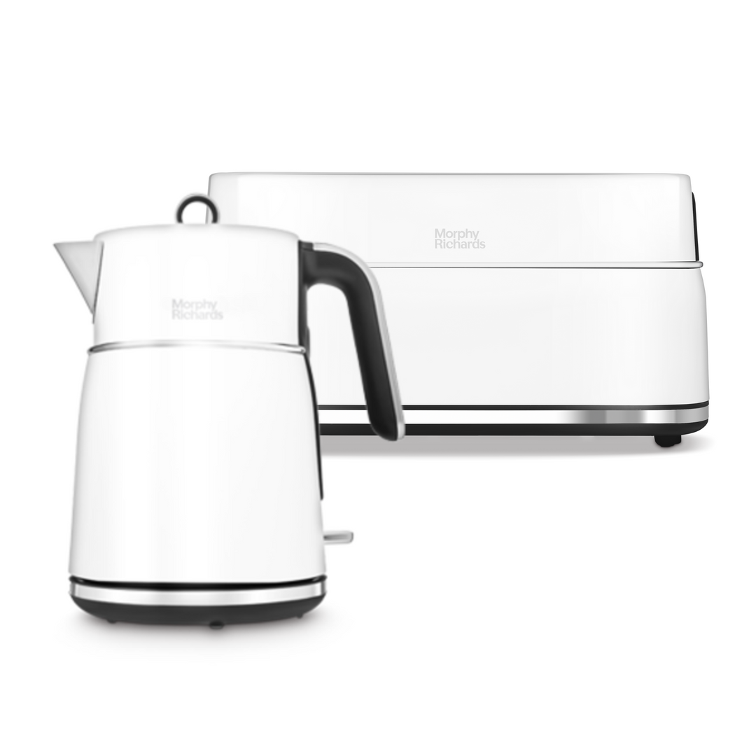 Signature Matt White Kettle and Toaster Set