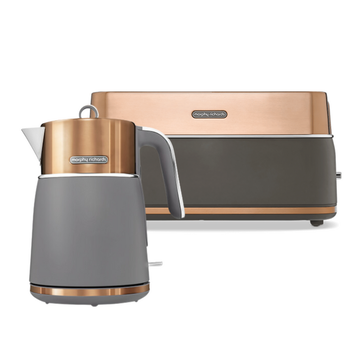 Signature Matt Copper Kettle and Toaster Set