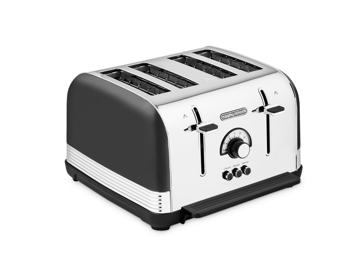 Venture Retro 4-Slice Toaster Black