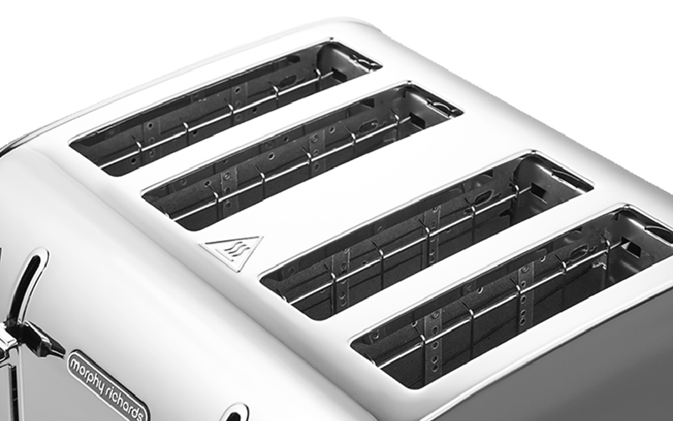 Venture Retro 4-Slice Toaster Black
