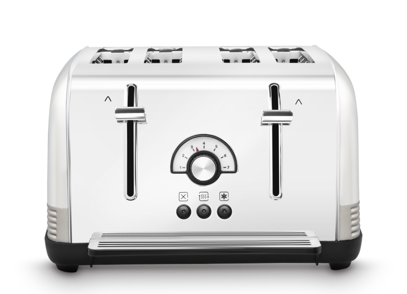 Venture Retro 4 Slice Toaster Tungsten