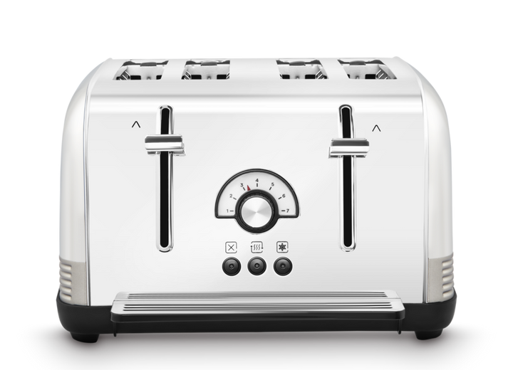 Venture Retro 4 Slice Toaster Tungsten