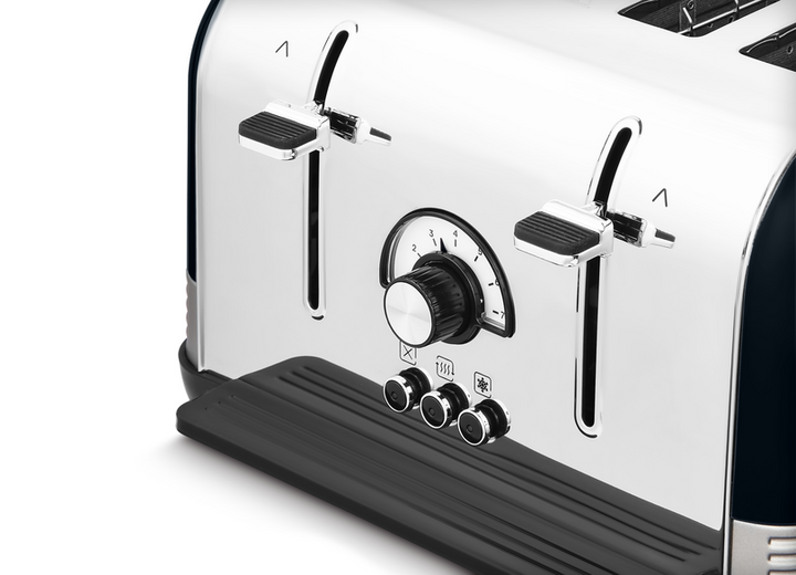 Venture Retro 4 Slice Toaster Onyx