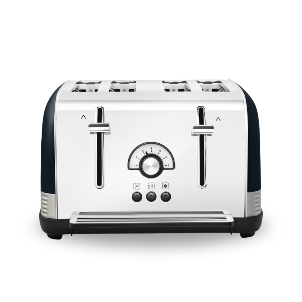 Venture Retro 4 Slice Toaster Onyx