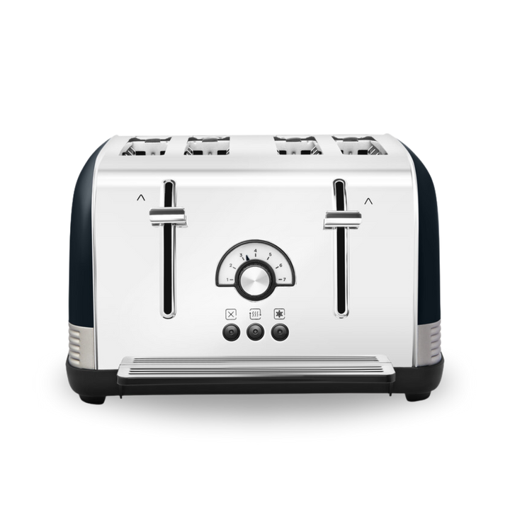 Venture Retro 4 Slice Toaster Onyx