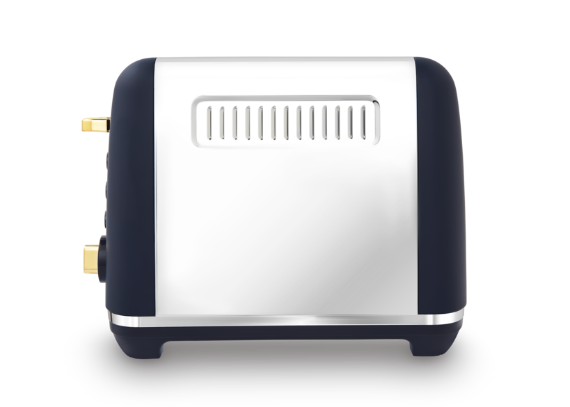 Accents Gold 4-Slice Toaster Navy