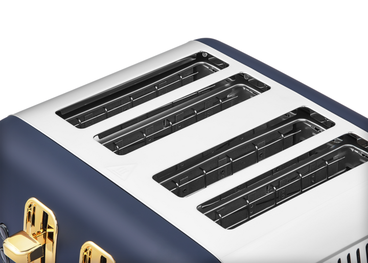 Accents Gold 4-Slice Toaster Navy