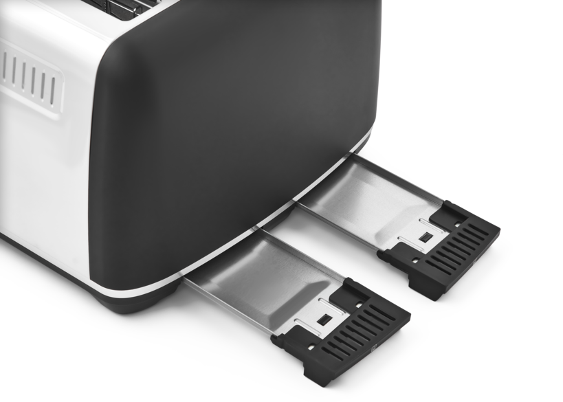 Accents Gold 4-Slice Toaster Black