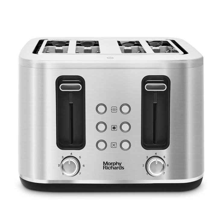 Motive 4 Slice Toaster Brushed Steel