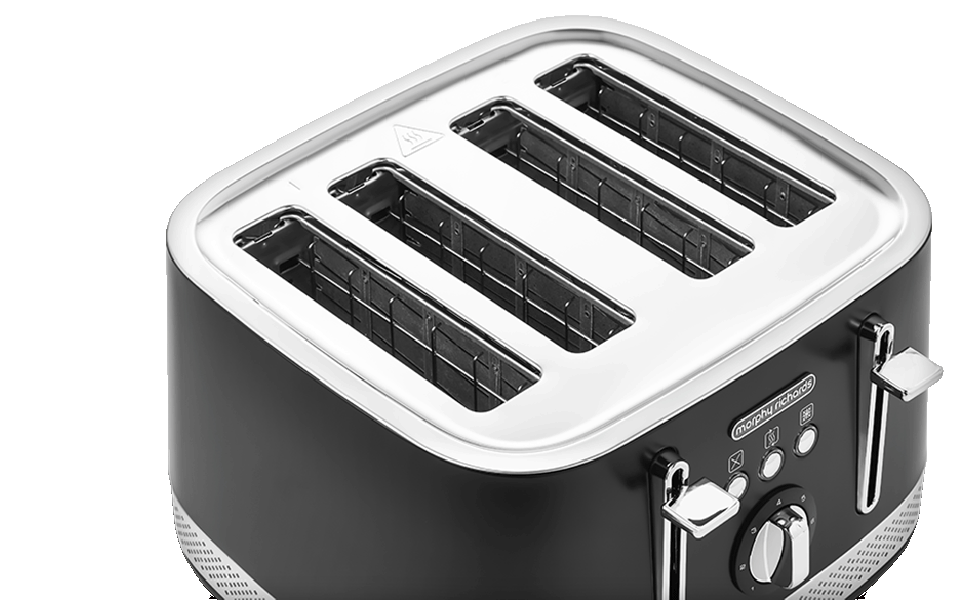 Illumination 4-Slice Toaster Black