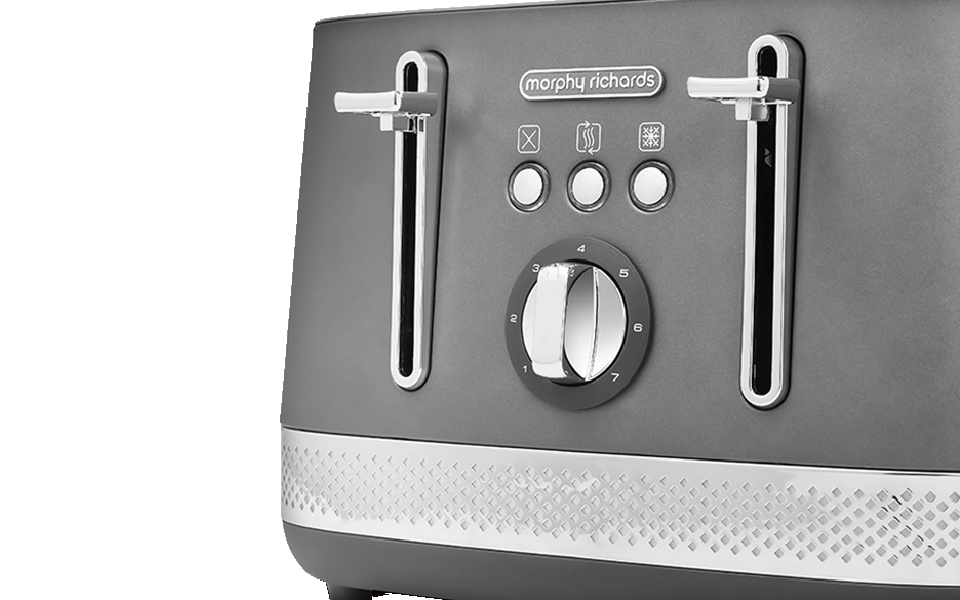 Illumination 4-Slice Toaster Titanium Grey