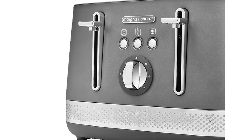 Illumination 4-Slice Toaster Titanium Grey