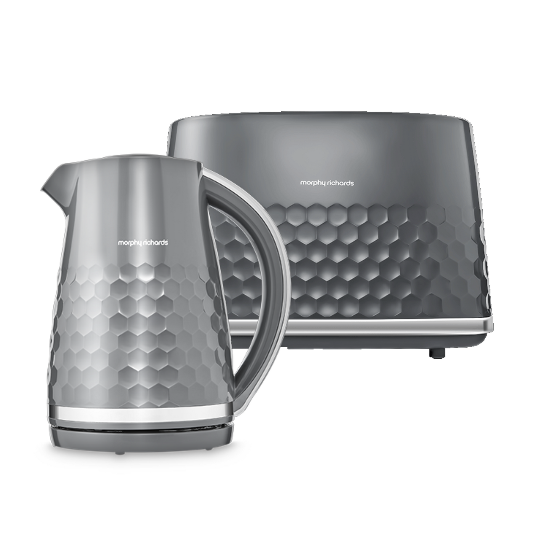 Hive Grey Kettle and Toaster Set Morphy RichardsUK
