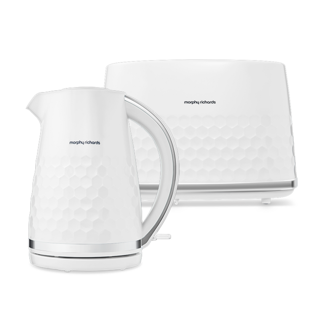 Hive White Kettle and Toaster Set Morphy RichardsUK