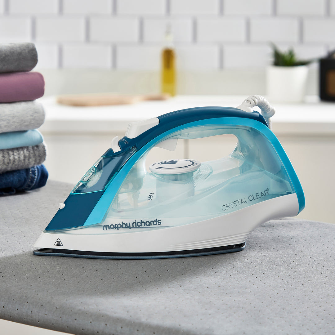 Morphy Richards Crystal Clear 2400W Steam Iron Blue SKU: 300300 lifestyle shot 2