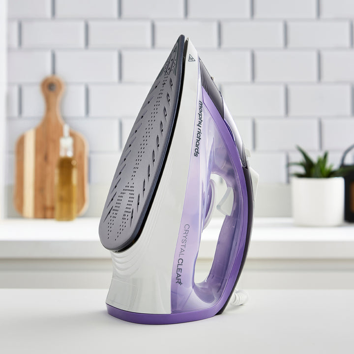 Crystal Clear Steam Iron Purple