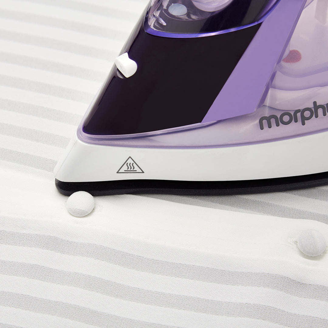 Crystal Clear Steam Iron Purple
