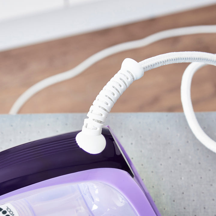 Crystal Clear Steam Iron Purple