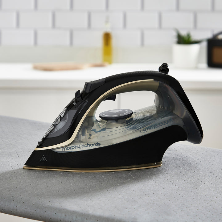 Crystal Clear Steam Iron Gold