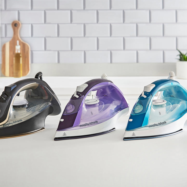 Crystal Clear Steam Iron Gold