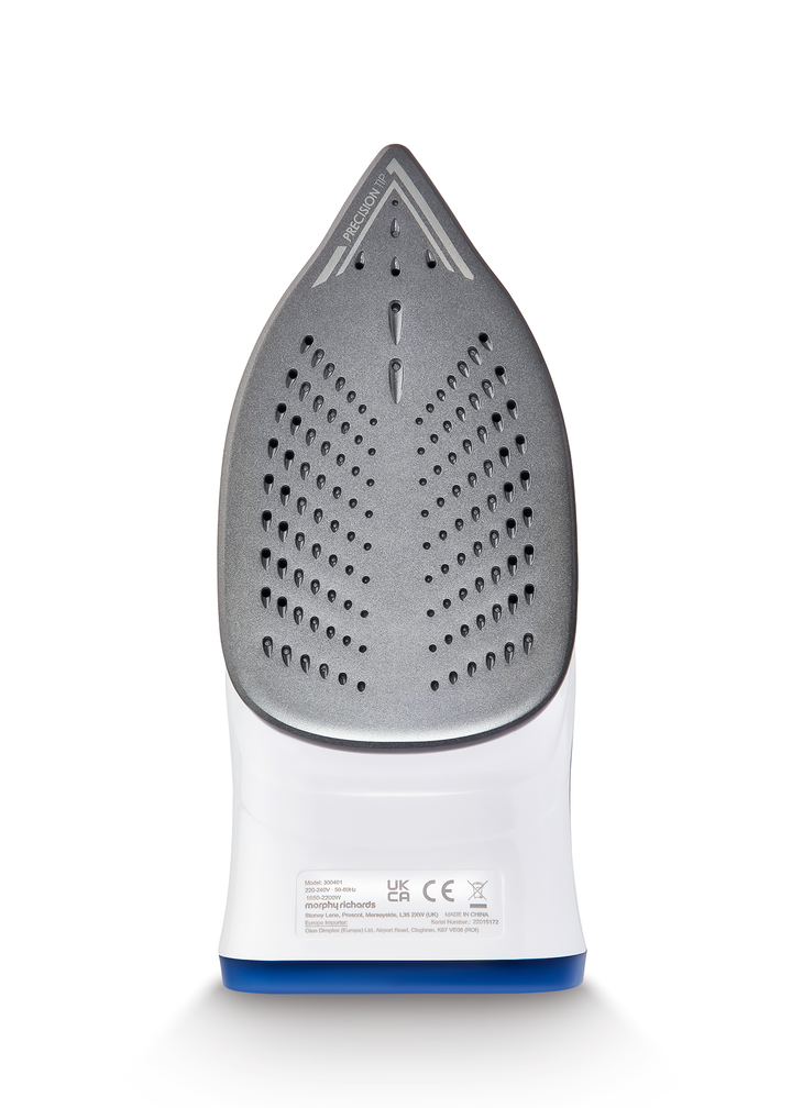 Morphy Richards Light Glide 2200W Steam Iron Blue SKU: 300401 soleplate