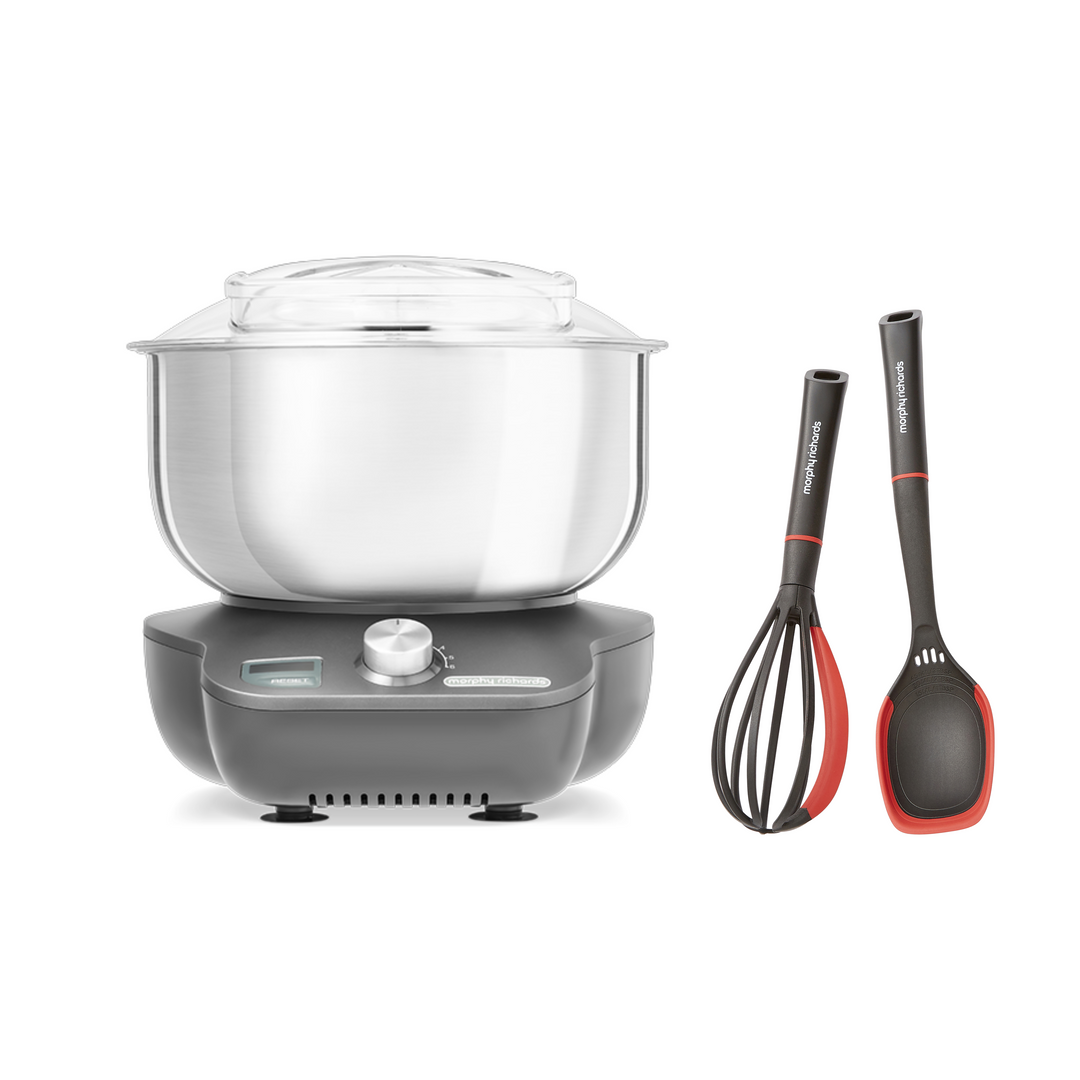 MixStar Compact Stand Mixer & Whisk and Solid Spoon Set