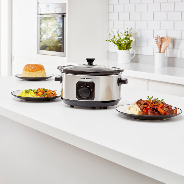 Stainless Steel 3.5L Slow Cooker