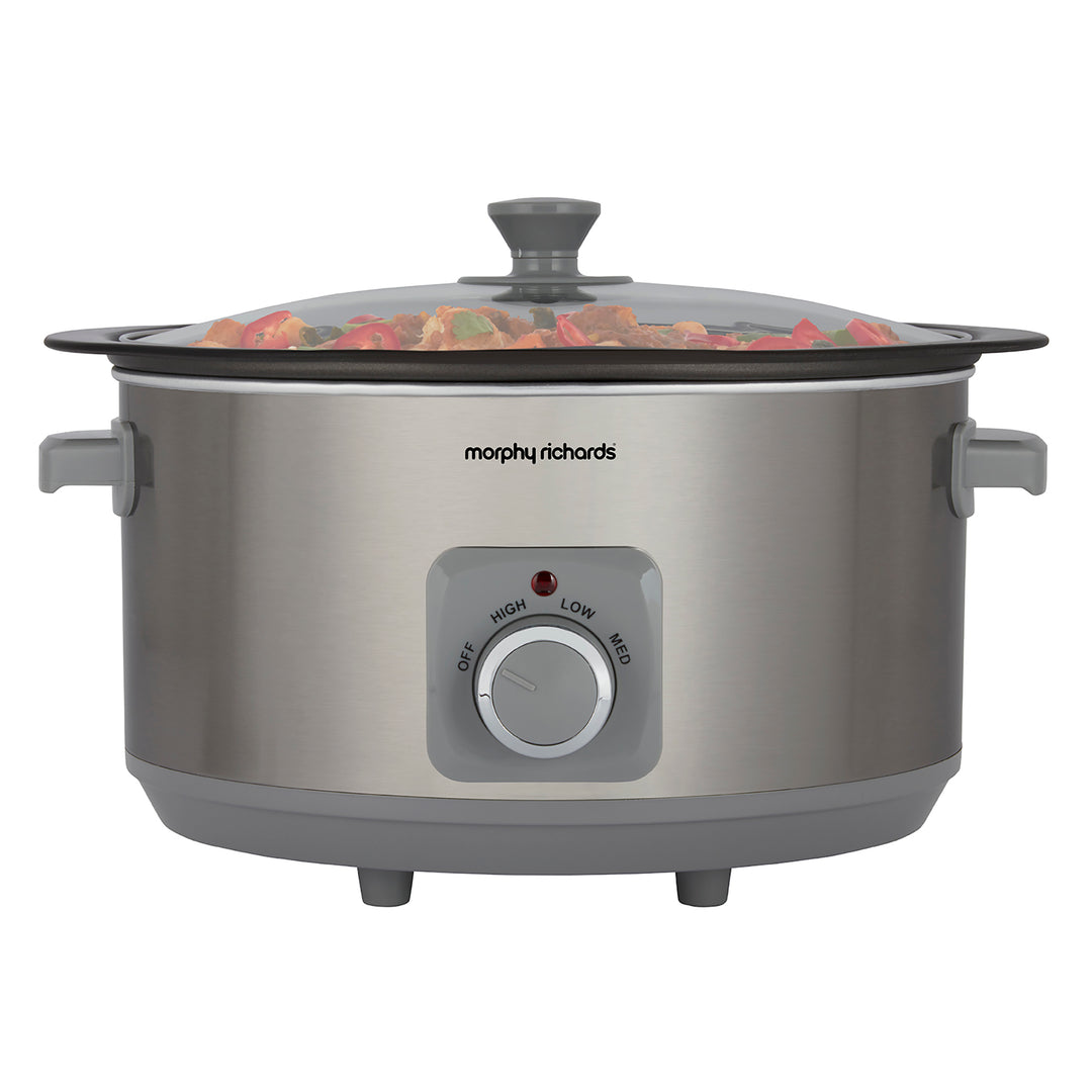 Sear & Stew Brushed Stainless Steel 6.5L Slow Cooker