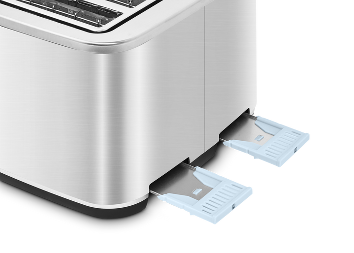 Motive 4 Slice Toaster Brushed Steel