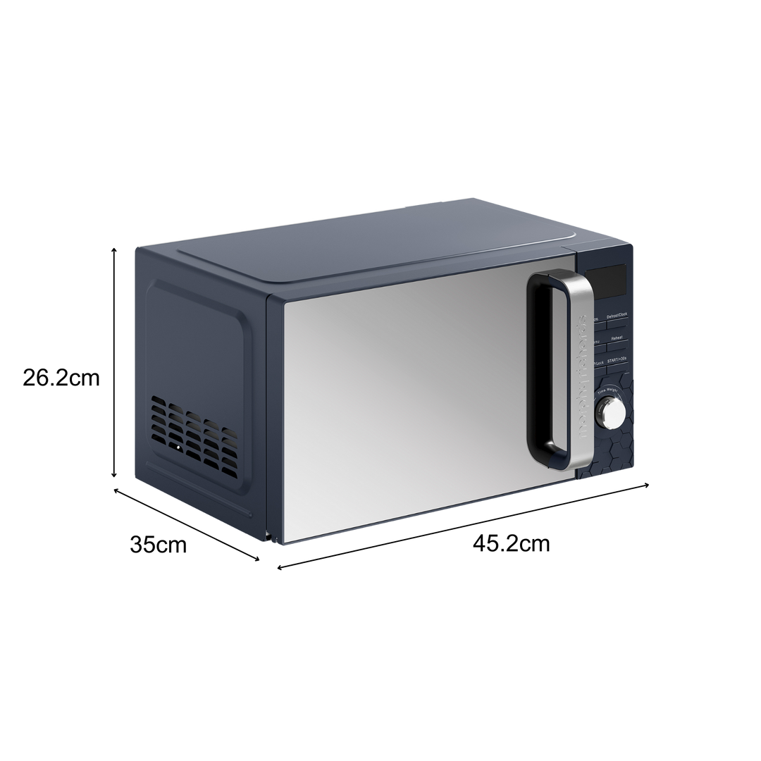 Cassini 20L 800W Blue Digital Microwave - Outer Space