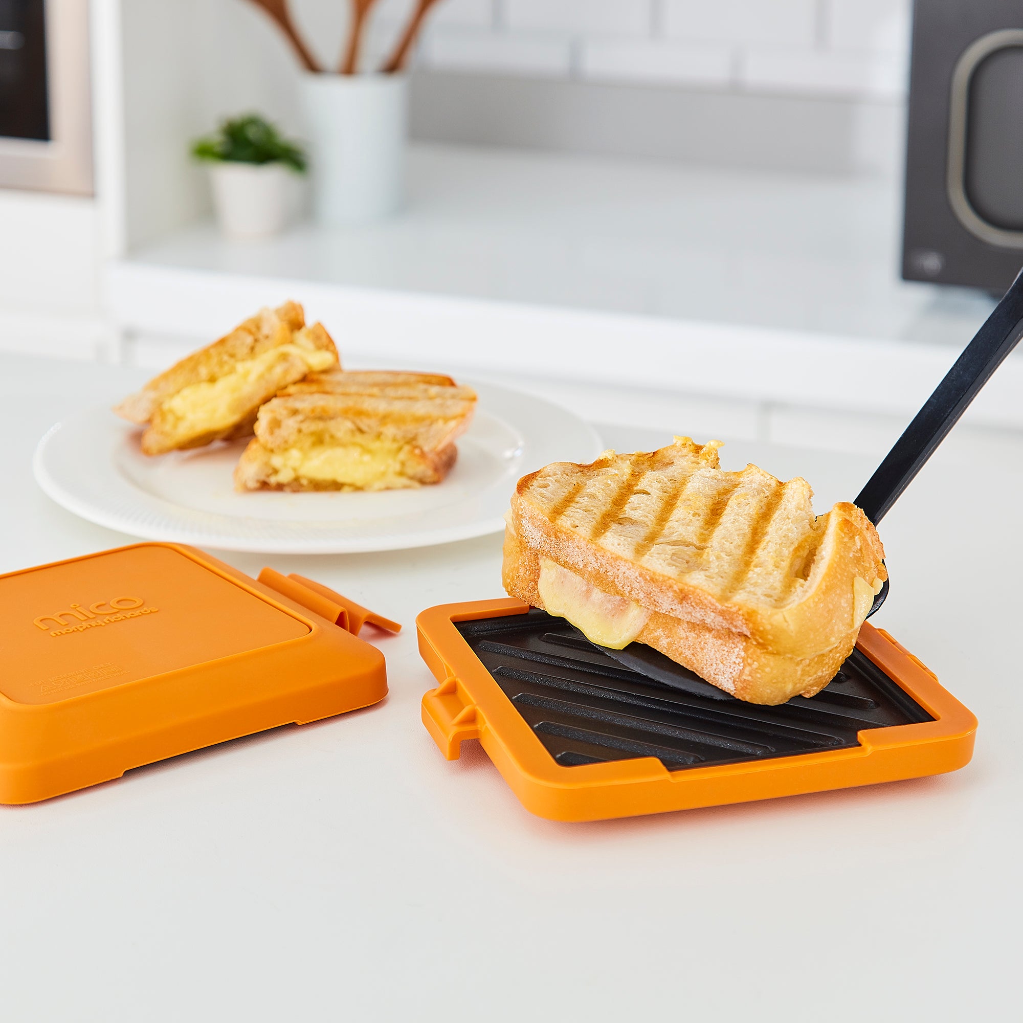 Toastie on the Morphy Richards mico microwave toastie maker