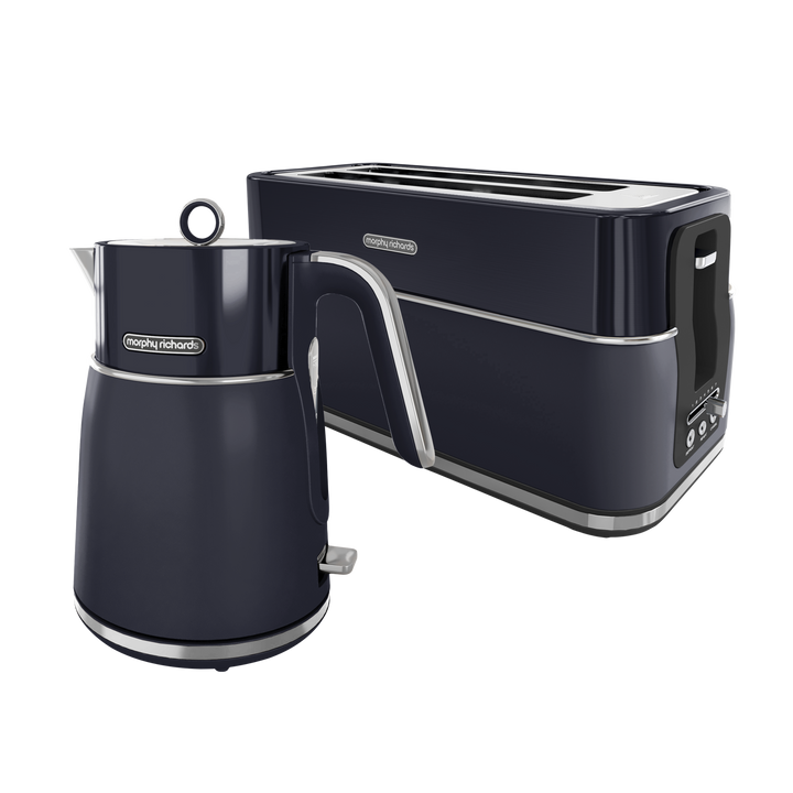 Signature Matt Blue Kettle and Toaster Set