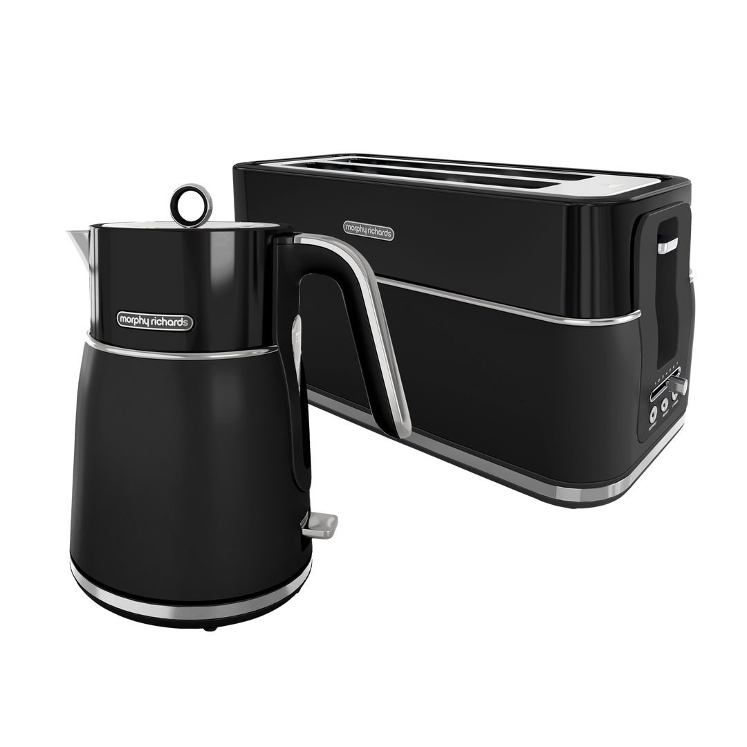Signature Matt Black Kettle and Toaster Set