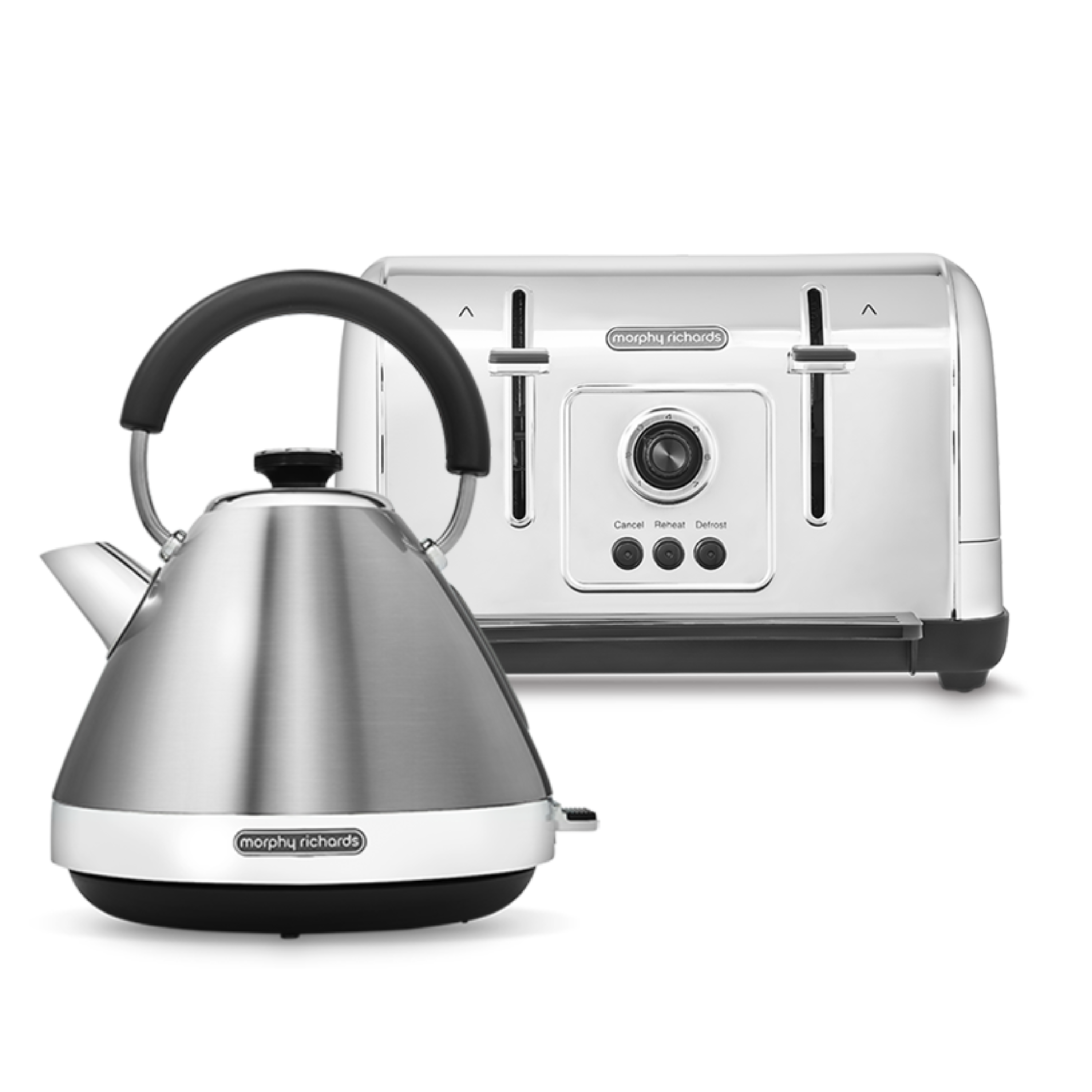 Venture Silver Kettle and Toaster Set Morphy RichardsUK
