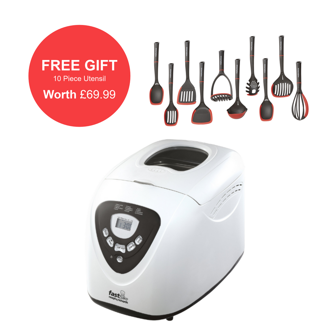 Fastbake Breadmaker & 10 Piece Utensil Set