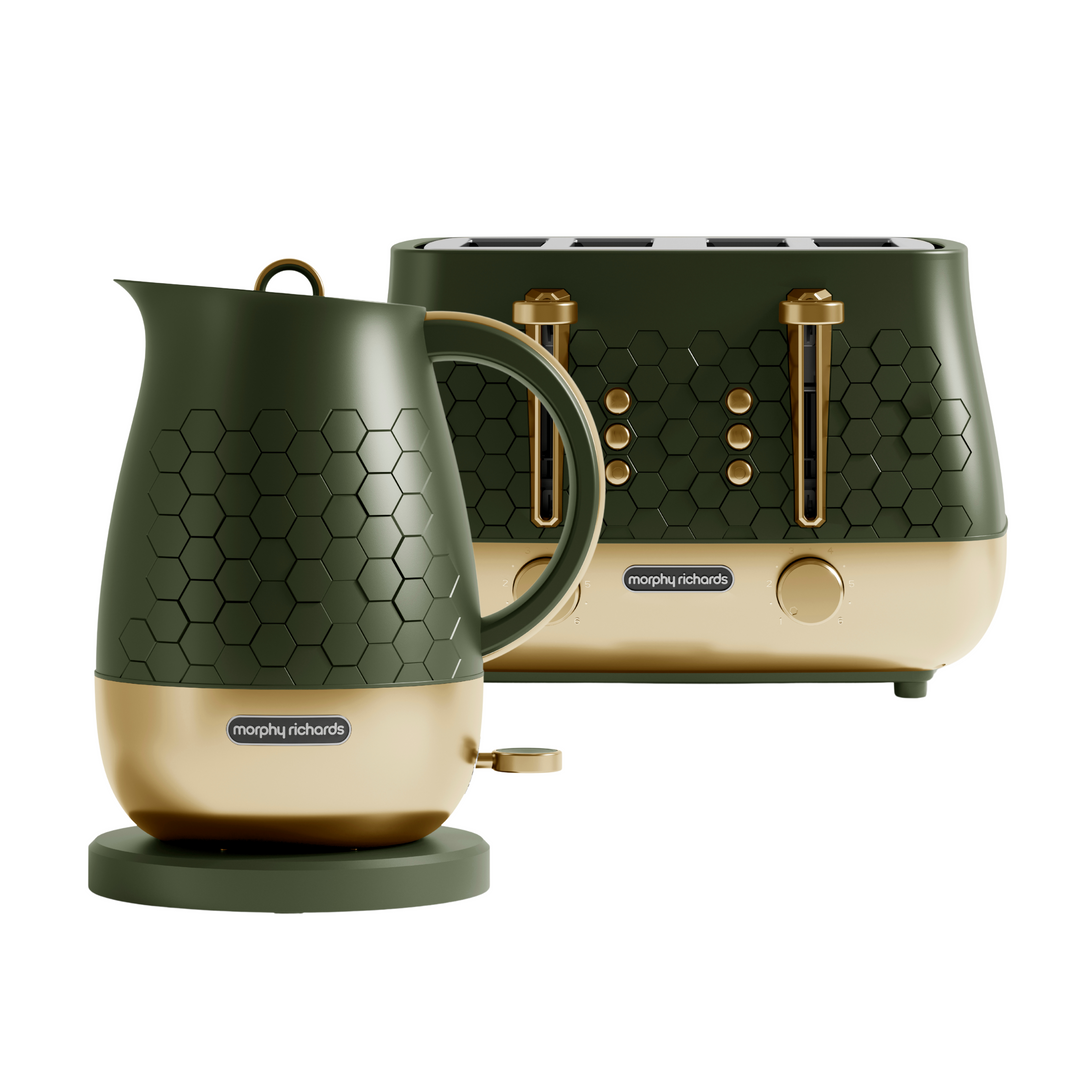 Stainless Steel Morphy Richards Sage Green Kettle Cassini Olivine