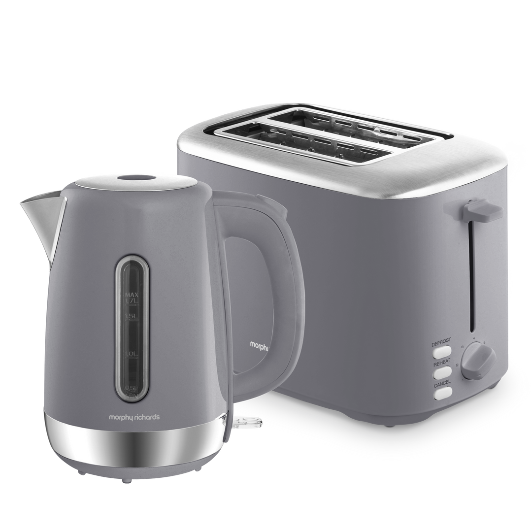 Equip Grey Kettle and Toaster Set
