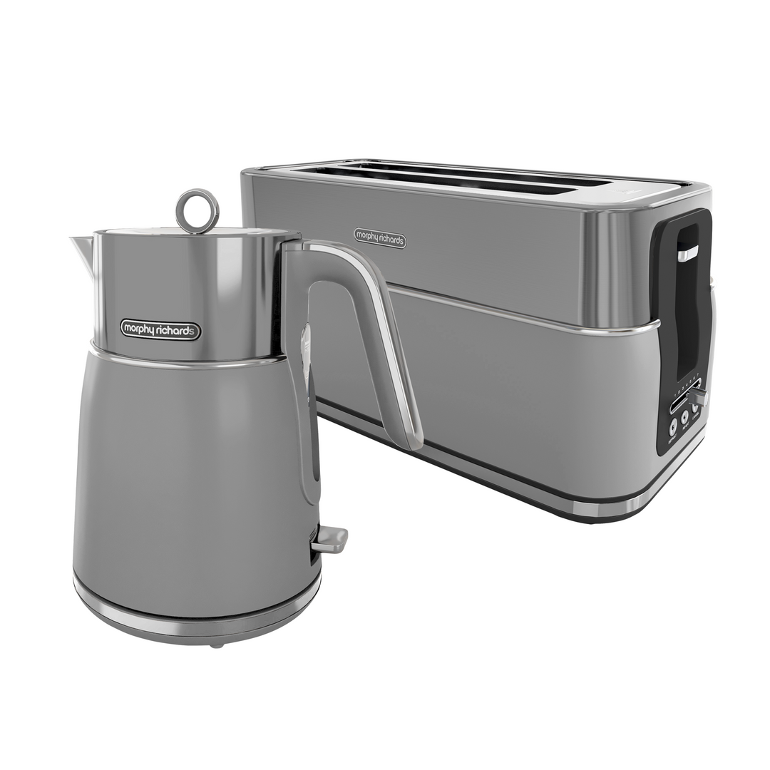 Signature Grey Kettle and Toaster Set