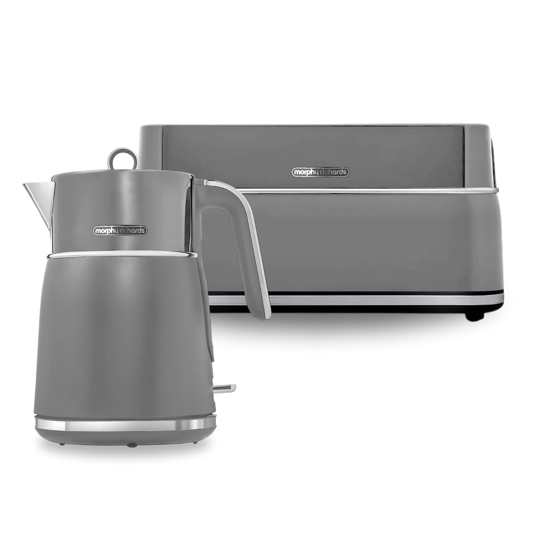 Signature Grey Kettle and Toaster Set