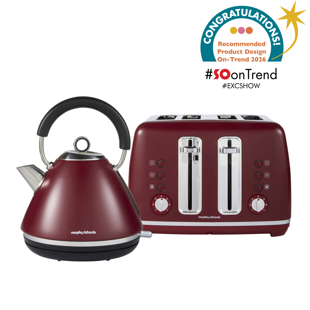 Limited Edition Accents Rhubarb Kettle & Toaster Set
