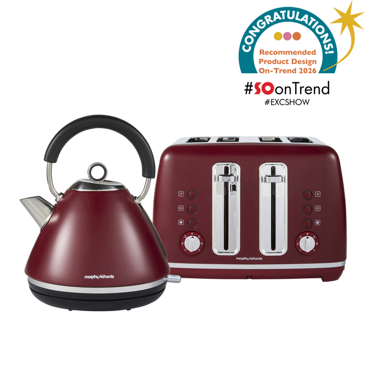 Limited Edition Accents Rhubarb Kettle & Toaster Set